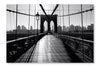 Brooklyn Bridge, Manhattan 28 po x 42 po : Oeuvre d’art murale en panneau de tissu sans cadre