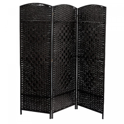 3 Panel Woven Bamboo Screen Micah|Paravent Micah en bambou tissé à 3 panneaux