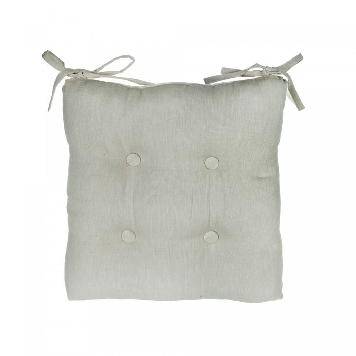 Coussin de chaise beige - ensemble de 2 