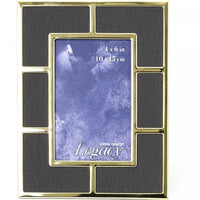 Cadre noir plaqué or 5 x 7