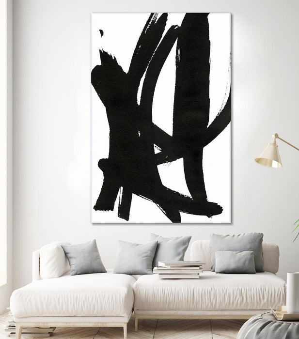 Œuvre d’art murale Giant Art « Composition In Black And White 7 » 84 x 54
