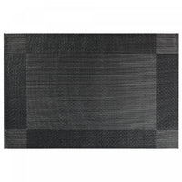 Napperon anthracite en vinyle de style classique - ensemble de 12