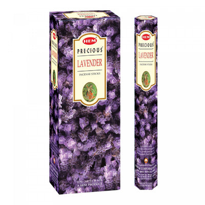 Hem Incense 20 Stick Precious Lavender - Set of 6 Incense Sticks|20 bâtons d’encens Hem à arôme de lavande précieuse - ensemble de 6 paquets de bâtons d’encens