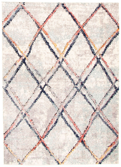 Makondo Abstract Ivory Area Rug - 3'11" x 5'11"