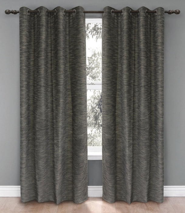 Rideau à oeillets Columbia 54 po x 95 po (ensemble de 2) - noir