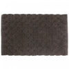 Tapis de salle de bain 20 x 32 de couleur chocolat tissé à la main avec pompon