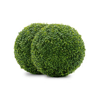 Boule de feuillage buis artificiel 11 po 2 pièces