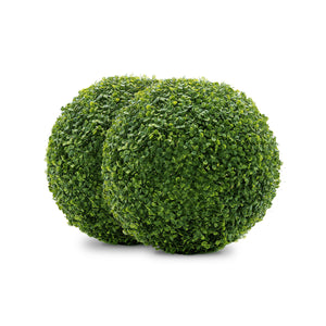Boule de feuillage buis artificiel 11 po 2 pièces