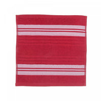 Débarbouillette rouge 12 x 12 de luxe - ensemble de 6 serviettes