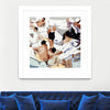 "Tammy & Greg's Pool Party" Matted and Framed White 36x36 Wall Art