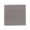 Débarbouillette nattée gris clair 12 x 12 - ensemble de 6 serviettes