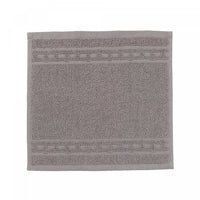 Débarbouillette nattée gris clair 12 x 12 - ensemble de 6 serviettes