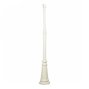 Poteau Classico blanc à 1 ampoule