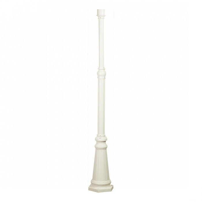 Poteau Classico blanc à 1 ampoule