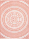 Carpette Neisha Modern corail 6 pi 7 po x 9 pi 6 po