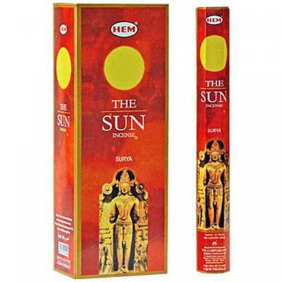 Hem Incense 20 Stick the Sun - Set of 6 Incense Sticks|20 bâtons d’encens Hem à arôme de soleil - ensemble de 6 paquets de bâtons d’encens