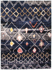 Carpette Makondo Classic bleu marin - 8 pi 0 pox 10 pi 0 po