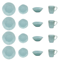  Service de vaisselle Ryo 16 pièces - turquoise 