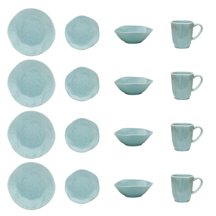 Service de vaisselle Ryo 16 pièces - turquoise