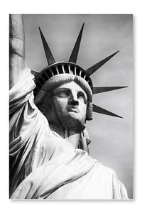 America Statue of Liberty 16 po x 24 po : Oeuvre d’art murale en panneau de tissu sans cadre