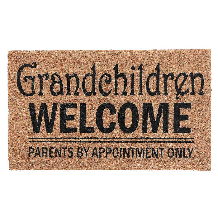 Paillasson en fibre de coco « Grandchildren Welcome Parents by Appt »