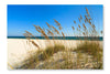  Beautiful Beach 24 po x 36 po : Cadre d'art mural et panneau de tissu