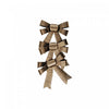 3 boucles brillantes dorées - ensemble de 6 articles d’emballage-cadeau