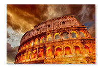 Colosseum in Rome 16 po x 24 po : Oeuvre d’art murale en panneau de tissu sans cadre