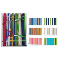 Tapis de plage 2,5 po x 6 po en fils plastiques tissés - ensemble de 6