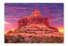 Bell Rock in Sedona, Arizona Usa 24 po x 36 po : Oeuvre d’art murale en panneau de tissu sans cadre