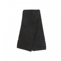 Essuie-mains natté noir 16 x 27 - ensemble de 6 serviettes