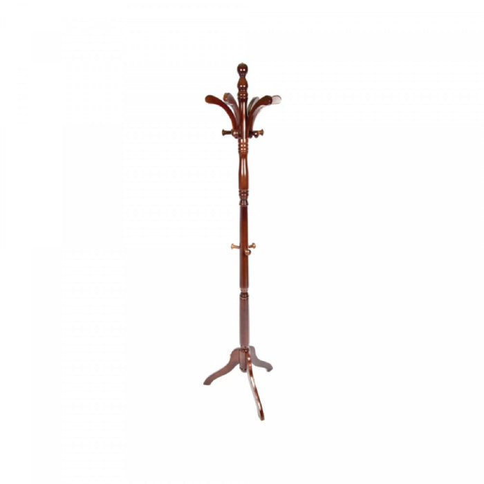 Portemanteau Kathy en bois de couleur acajou