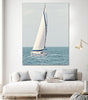 "Sailboat In The Ocean" Giant Art 72x54 Wall Art