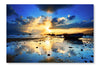  Mirror Reflection Of The Sky 28 po x 42 po : Cadre d'art mural et panneau de tissu