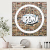 "Smoke Circus I" Canvas Framed Black 20x20 Wall Art