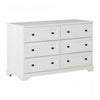 Commode Hazen à 6 tiroirs - pin blanc