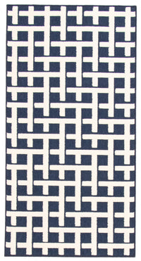 Carpette Brangane bleue 2 pi 8 po x 4 pi 11 po