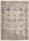 Carpette Bolivar Yalameh bleu-ivoire - 5 pi 3 pox 7 pi 6 po