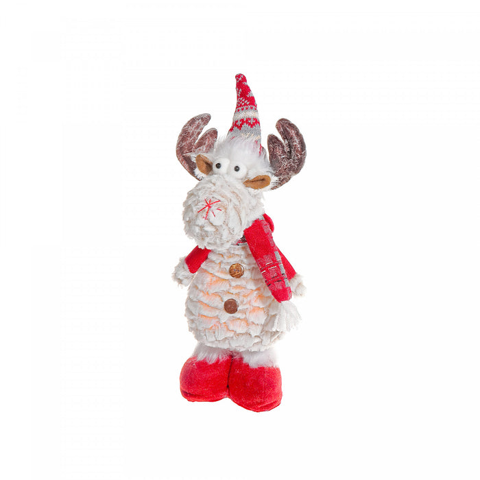 Peluche Chip le renne debout à DEL