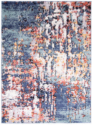 Carpette Paloma Vintage bleue - 6 pi 7 po x 9 pi 6 po