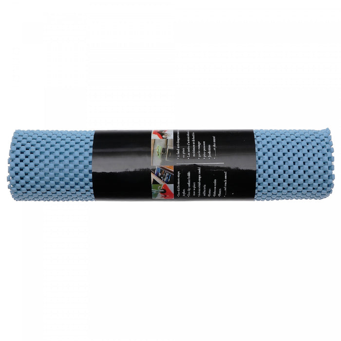 Tapis antidérapant bleu de 12 po x 59 po en PVC - ensemble de 6 articles de rangement pour la cuisine