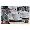 Napperon en plastique d’inspiration « Pause-café » - ensemble de 12