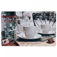 Napperon en plastique d’inspiration « Pause-café » - ensemble de 12