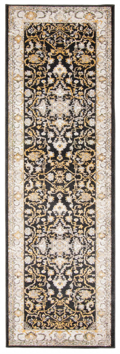 Legacy Black Machine Washable Area Rug - 2'6" x 8'0"
