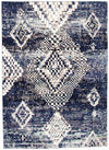 Carpette Makondo Mosaique bleu - 6 pi 7 pox 9 pi 6 po