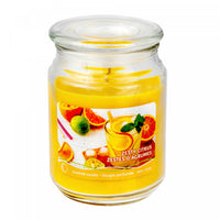 Pot parfumé de 18 oz à arôme de zestes d’agrumes avec couvercle en verre - ensemble de 2 bougies