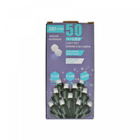 Jeu de 50 lumières à DEL de 5 mm pour l’intérieur avec ampoules blanc froid - ensemble de 2 jeux de lumières de Noël