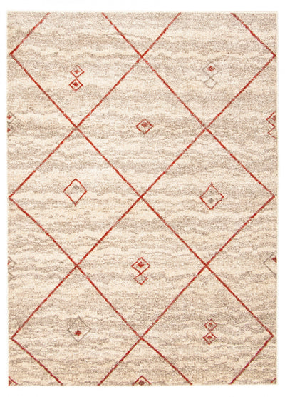 Grande Ivory/Red6'7" X 9'6" Area Rug