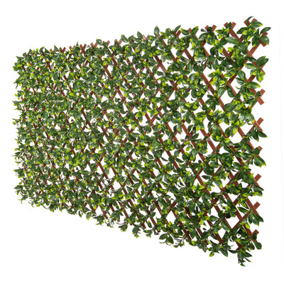 PVC Expandable Trellis 36"x 72" Gardenia Leaves 