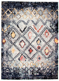 Carpette Makondo Classic bleu - 6 pi 7 pox 9 pi 6 po